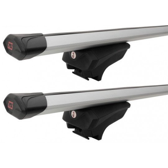 Barres De Toit Aluminium Pour VW Caddy 2015-2020 L2 - Gris, Longitudinales, Charge 75 Kg - OMAC