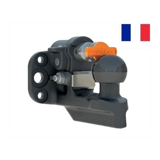 Crochet mixte confort avec absorbeur de chocs intégré, fermeture assistée et double entraxe 83x56 mm et 90 mm