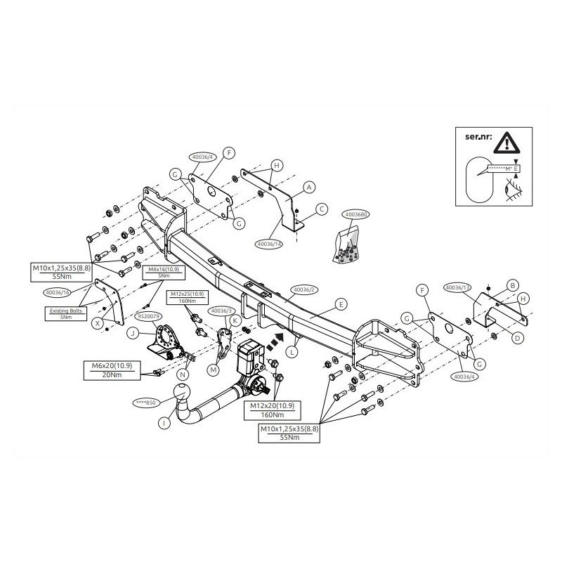 Attelage Amovible Cygne Pour Toyota Yaris Hybrid 2020+ – Capacité 984 Kg, Classe 2 – Neuf Complet Avec Câblage