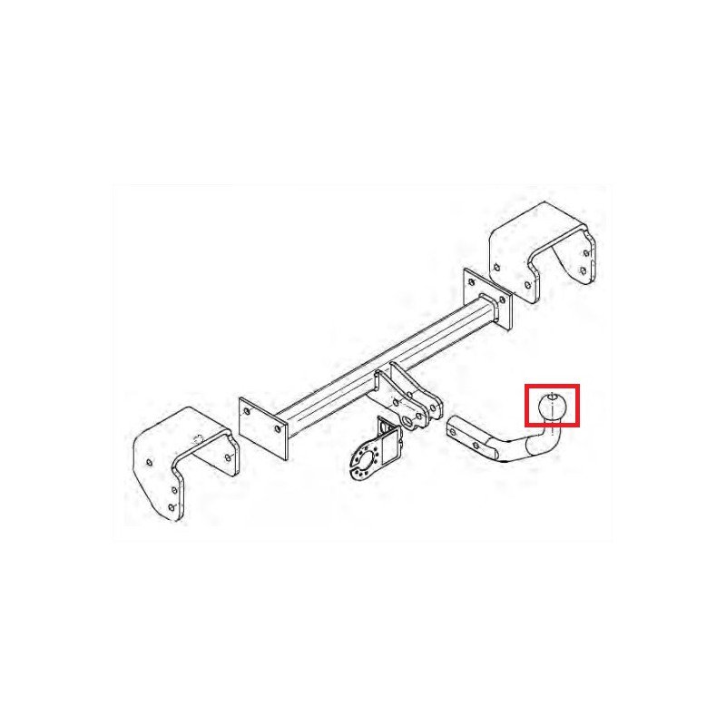 Attelage Rigide Fixe Pour Citroën C1 (2005-2014) + Faisceau électrique Universel 7 Broches - Neuf