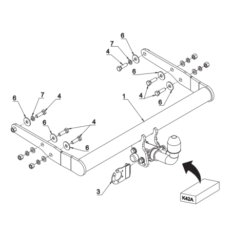 Attelage Volkswagen T5 (05/03-09/09) RDSOH