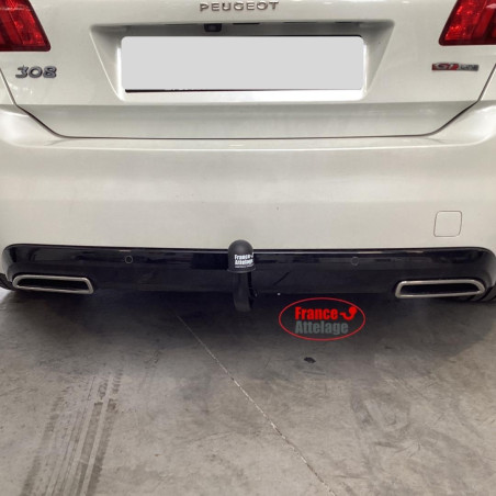 Attelage Peugeot 308 II Berline y compris GT-Line (09/2013-06/2021) RDSOV + Faisceau spécifique 7 broches Trail-Tec