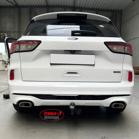Attelage Ford Kuga y compris hybride, ST-Line (07/2019-05/2024) col de cygne + Faisceau spécifique 13 broches Trail-Tec