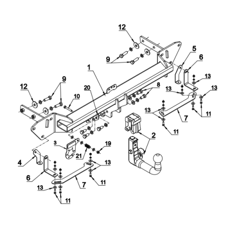 Attelage Omoda 9 plug-in hybrid uniquement (05/2025-) RDSOV