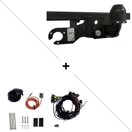 Attelage Peugeot Boxer Fourgon aménagé (02/2011-06/2024) standard + Faisceau spécifique 7 broches ECS Electronics