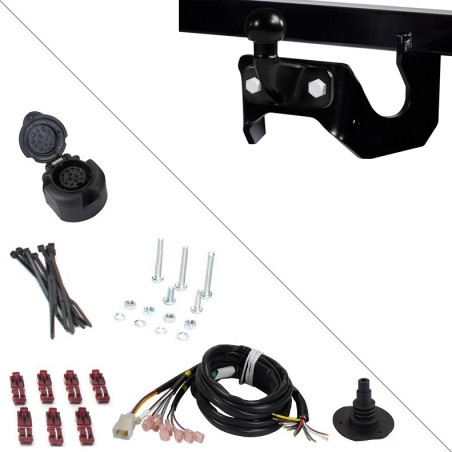 Attelage Nissan Cabstar (10/2006-12/2013) standard + Faisceau universel 13 broches AC