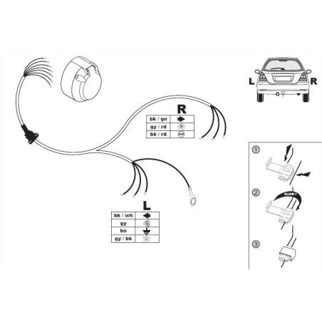 Attelage Renault Maxity (03/2007-12/2013) standard + Faisceau universel 7 broches AC