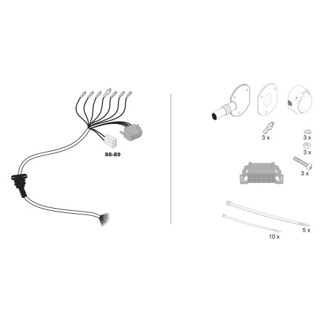 Attelage Volkswagen Transporter T6 Caravelle (07/2015-10/2019) RDSOH + Faisceau spécifique 13 broches AC