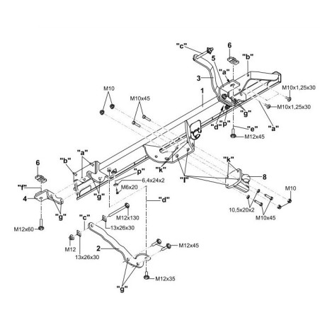 Attelage Citroën Jumper Fourgon Aménagé (02/2011-06/2024) standard + Faisceau spécifique 7 broches ECS Electronics