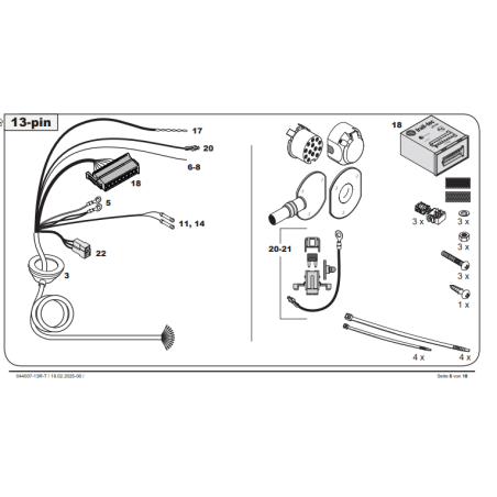 Attelage BMW X6 Type G06 y compris M, M50 et M Competition (04/2023-) RDSOV + Faisceau spécifique 13 broches Trail-Tec
