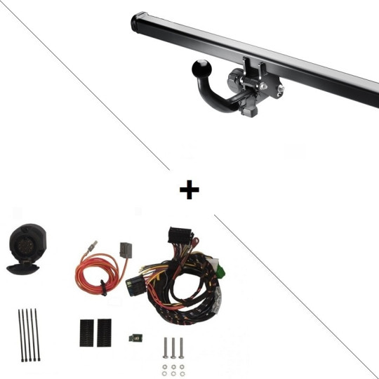 Attelage Ford Transit Custom / Tourneo Custom I aménagé (11/2012-05/2016) RDSOH + Faisceau spécifique 13 broches Trail-Tec