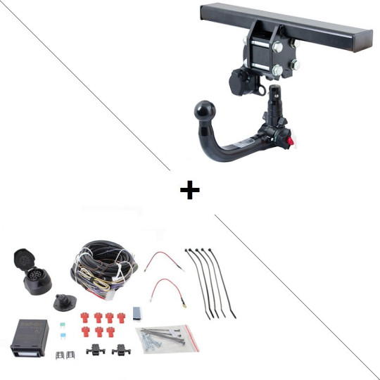 Attelage BMW X7 Type G07 y compris M50d (03/2019-) RDSOV + Faisceau universel 13 broches Trail-Tec avec boîtier