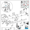 Attelage BMW XM Type G09 (12/2022-) RDSOV + Faisceau universel 13 broches Trail-Tec avec boîtier