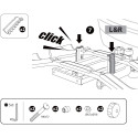 Système de fixation du arceau en U pour porte-vélos Hapro Atlas Active