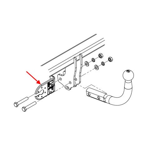 Support de prise attelage Auto-Hak BL1