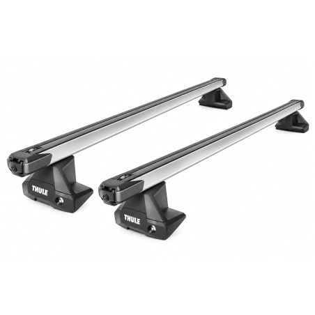 Barres de toit Volkswagen T-Roc (11/2017-08/2025) Thule SlideBar aluminium