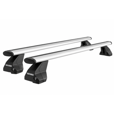Barres de toit Kia Stinger (10/2017-) Menabo Omega Plus aluminium