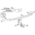 Attelage Volkswagen T-Cross Phase 2 (03/2024-) RDSOV + Faisceau spécifique 13 broches Trail-Tec