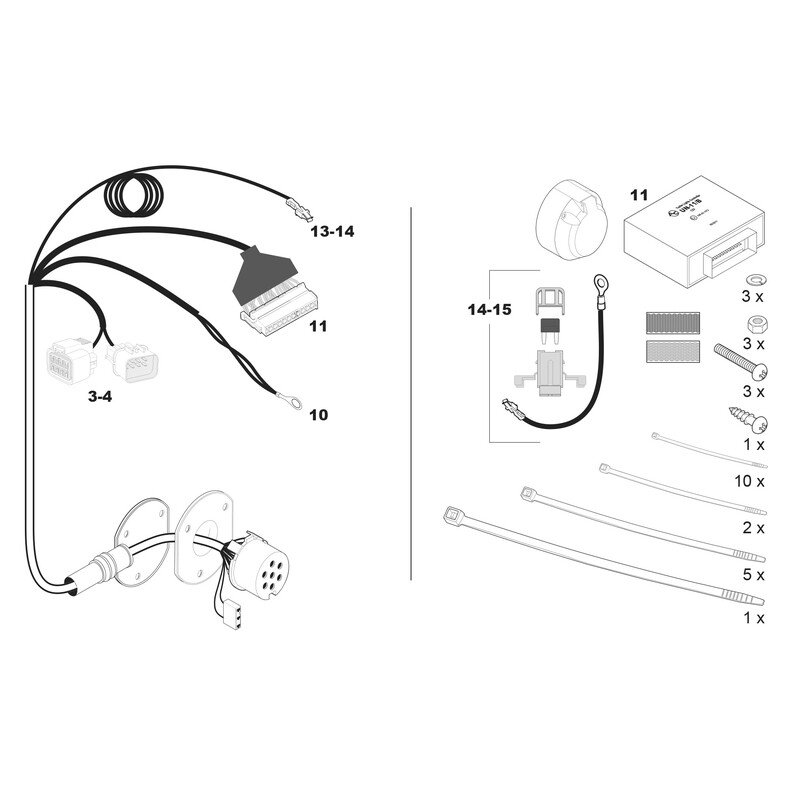 FAISCEAU SPECIFIQUE 7 BROCHES POUR MINI F57 CABRIO 55758 FAISCEAU SPECIFIQUE 7 BROCHES POUR MINI F57 CABRIO 55758