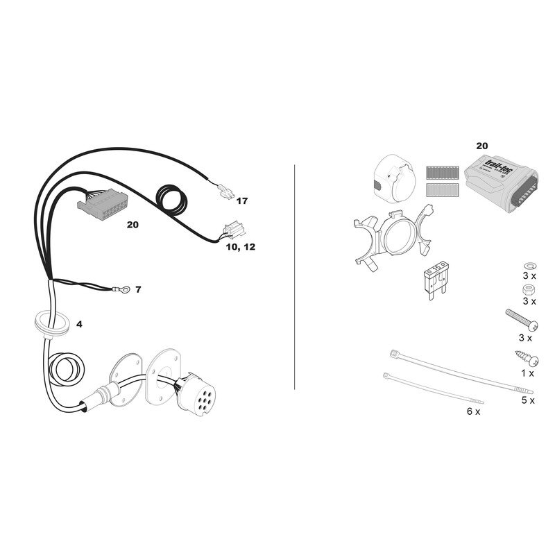 Faisceau Spécifique pour Seat Ibiza dès 06/2017 - 7 Broches - Promo ! | Auto Pièces Online Faisceau Spécifique pour Seat Ibiza dès 06/2017 - 7 Broches - Promo ! | Auto Pièces Online