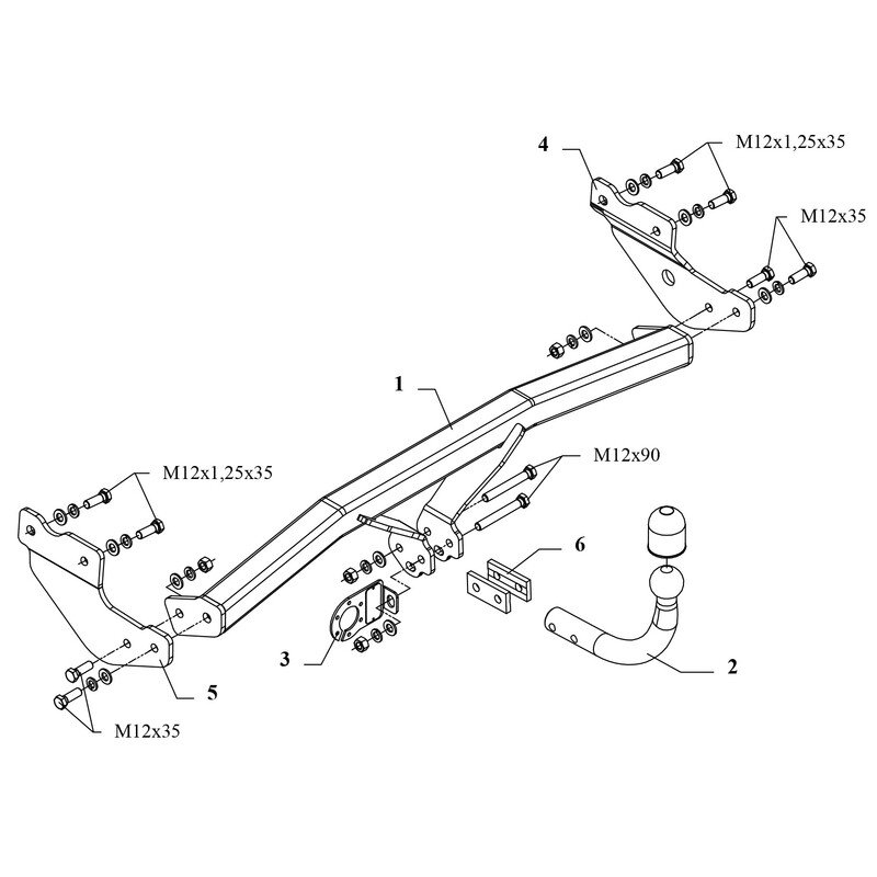 Attelage Démontable Pour Hyundai Getz 2005-2008 + Câblage 7 Broches - Kit Complet, Capacité 1100kg