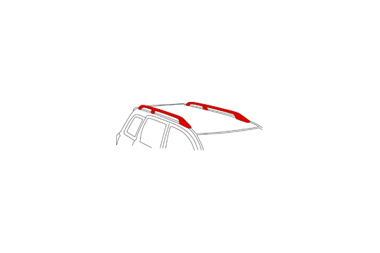 Toit avec barres longitudinales ouvertes